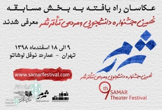 At 9th  Samar Theater Fest.

The line-up   for photo Section to announce