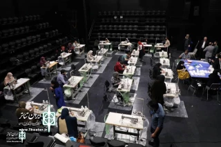 In collaboration with the Roudaki Foundation

A mask production charity workroom in Hafez Hall