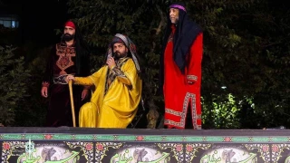 The Tazieh  "Hurr Riahi" is performed in  open –air of Vahdat Hall