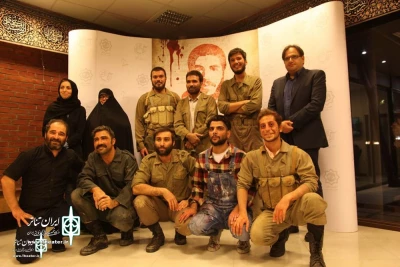 At Sarv Hall

Martyr Hadi's family opened the show 