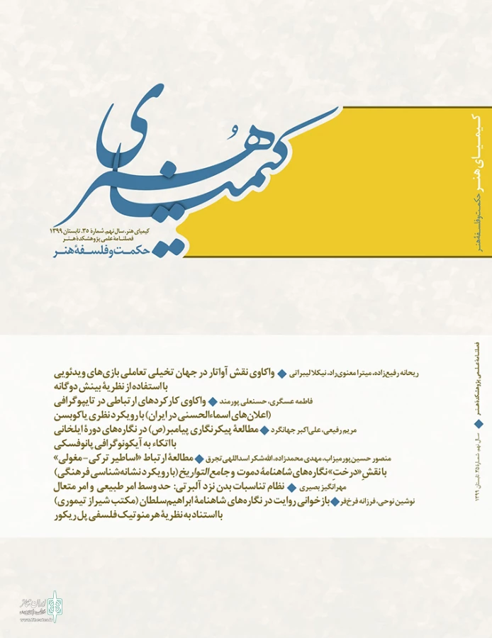 شماره سی‌وپنجم فصلنامه علمی «کیمیای هنر» منتشر شد 3