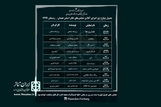 مدیرکل فرهنگ و ارشاد اسلامی استان اعلام کرد:

جدول شماره دو اجراهای آنلاین همدان منتشر شد