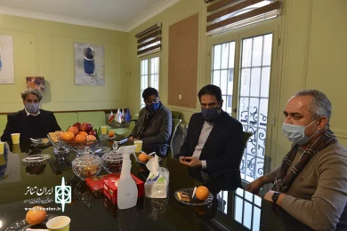 دیدارمحمدمجتبی حسینی معاون و قادر آشنا با اعضا دبیرخانه جشنواره تئاتر فجر