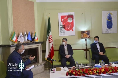 بازدید سید عباس صالحی وزیر فرهنگ و ارشاد اسلامی از دبیرخانه تئاتر فجر