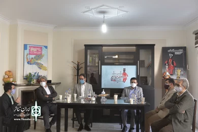 حضور سید محمد مجتبی حسینی معاون امور هنری وزارت فرهنگ و ارشاد اسلامی در دبیرخانه جشنواره عروسکی