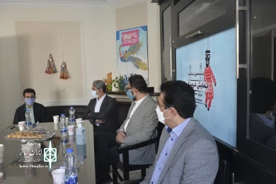 حضور سید محمد مجتبی حسینی معاون امور هنری وزارت فرهنگ و ارشاد اسلامی در دبیرخانه جشنواره عروسکی