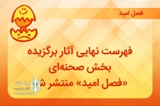 با هدف حمایت از آثار مخاطبین خردسال، کودک‌ و‌ نوجوان

فهرست آثار برگزیده بخش صحنه‌ای «فصل امید» منتشر شد