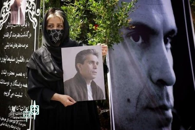 The body of Afshin Soleimanpour was buried