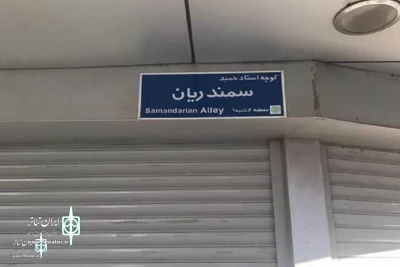 An alley in Tehran was named Hamid Samandarian