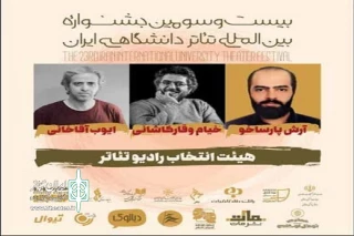همزمان با پایان کارگاه‌های آموزشی بیست و سومین جشنواره بین‌المللی تئاتر دانشگاهی

اعضای هیئت انتخاب بخش «رادیو تئاتر» معرفی شدند