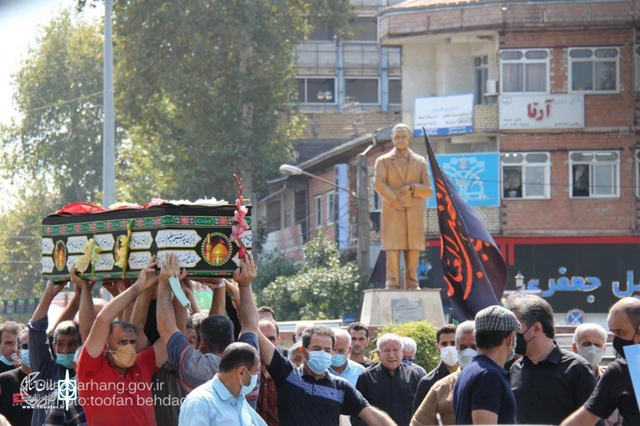 «امیر فخر موسوی» در کنار استاد «محمد  معین» آرام گرفت 2