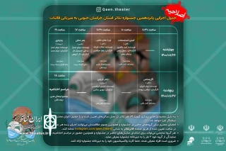 از سوی دبیرخانه انجام شد

اعلام برنامه اجرایی پانزدهمین جشنواره تئاتر خراسان جنوبی