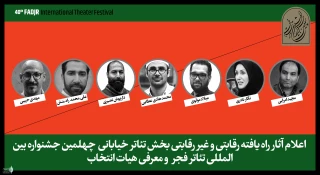 At the 40th FITF

The line-up for Street Theater  sections to announce
