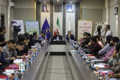 آیین رونمایی از پوستر سیزدهمین جشنواره سراسری تئاتر بسیج