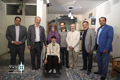 معاون امور هنری و مدیرکل هنرهای نمایشی با هنرمند جانباز حسین نوری