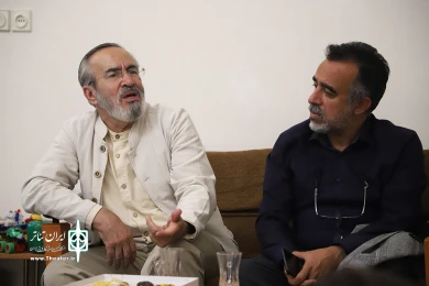 معاون امور هنری و مدیرکل هنرهای نمایشی با هنرمند جانباز حسین نوری
