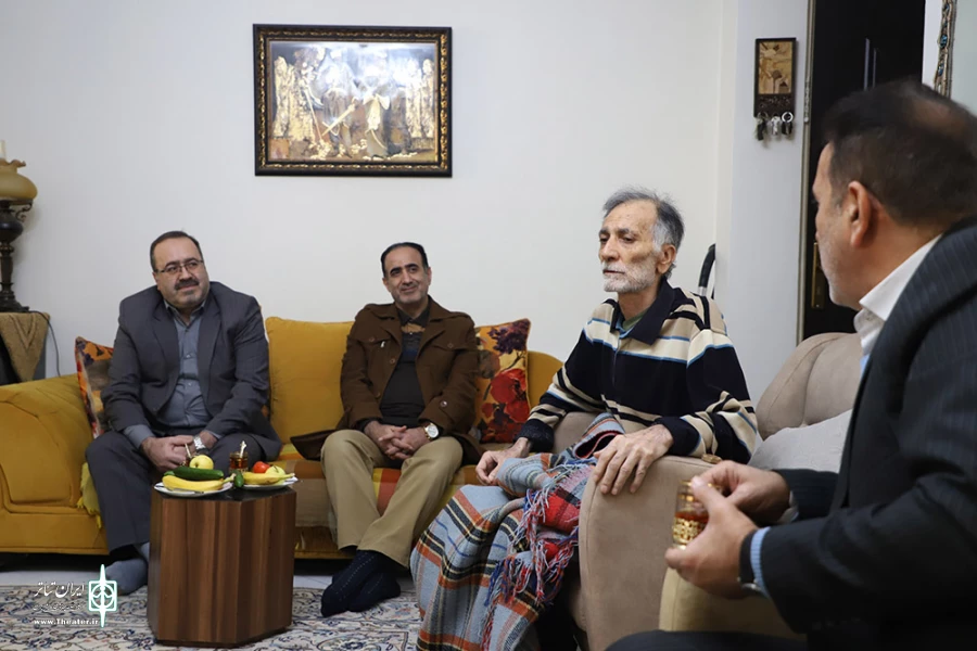 مدیر کل هنرهای نمایشی به دیدار علاالدین قاسمی رفت 2