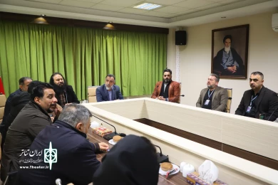 دیدار هنرمندان عراقی حاضر در چهل و یکمین جشنواره تئاتر فجر با کاظم نظری