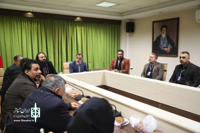 دیدار هنرمندان عراقی حاضر در چهل و یکمین جشنواره تئاتر فجر با کاظم نظری