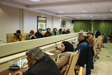 دیدار هنرمندان عراقی حاضر در چهل و یکمین جشنواره تئاتر فجر با کاظم نظری