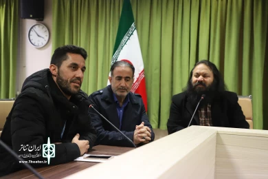 دیدار هنرمندان عراقی حاضر در چهل و یکمین جشنواره تئاتر فجر با کاظم نظری