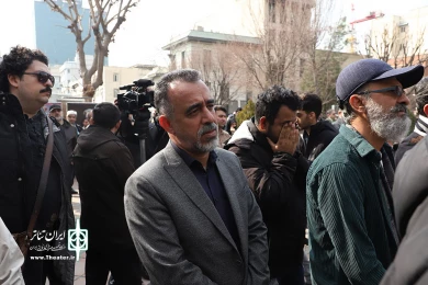 مراسم تشییع پیکر شهرام عبدلی
