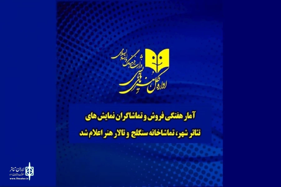 آمار هفتگی فروش و تماشاگران نمایش‌های تئاتر شهر، تماشاخانه سنگلج و تالار هنر اعلام شد 3