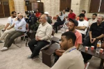 دیدار مسئولان و هنرمندان ایرانی و خارجی رویداد تئاتر صاحبدلان با نماینده ولی فقیه و امام جمعه قزوین آیت‌الله عبدالکریم عابدینی در مسجد جامع عتیق قزوین. 6