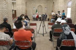 دیدار مسئولان و هنرمندان ایرانی و خارجی رویداد تئاتر صاحبدلان با نماینده ولی فقیه و امام جمعه قزوین آیت‌الله عبدالکریم عابدینی در مسجد جامع عتیق قزوین. 7