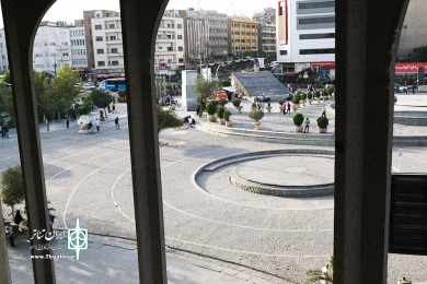 محوطه تئاترشهر پس از  شروع طرح پاکسازی