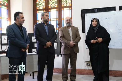 بازدید مدیرر کل هنرهای نمایشی از طرح تعلیم مربی خلاق در دبستان پانزدهم بهمن شهرستان بومهن