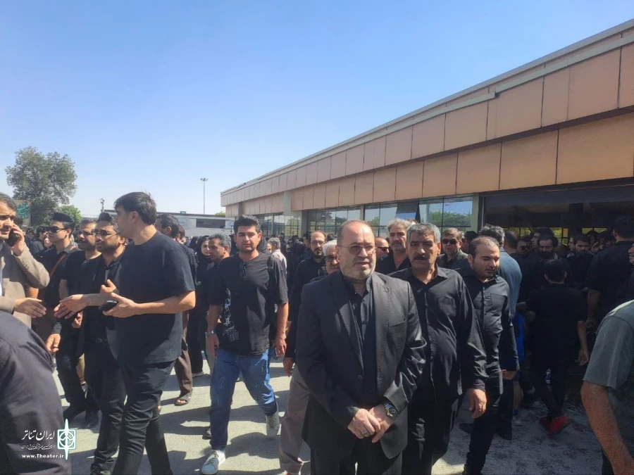 رضا یونس‌فرد هنرمند تئاتر استان مرکزی به خاک سپرده شد 5
