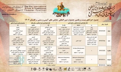 در شهر گرگان به صحنه می‌رود

به تماشای رنگین کمانی از ایران فرهنگی در روز دوم جشنواره نمایش‌های آیینی‌و‌سنتی 