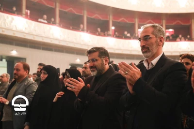 محمد مهدی اسماعیلی وزیر فرهنگ و ارشاد سلامی میهمان جشنواره تئاتر فجر
