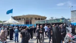 موکب «اهل هنر» در مقابل مجموعه تئاتر شهر