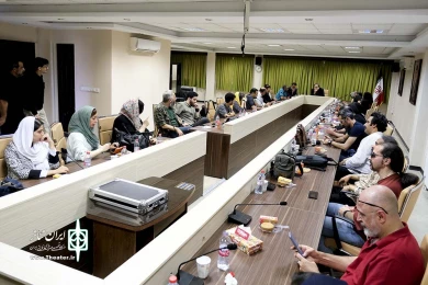 دیدار و نشست خبری حمید نیلی به مناسبت روز خبرنگار