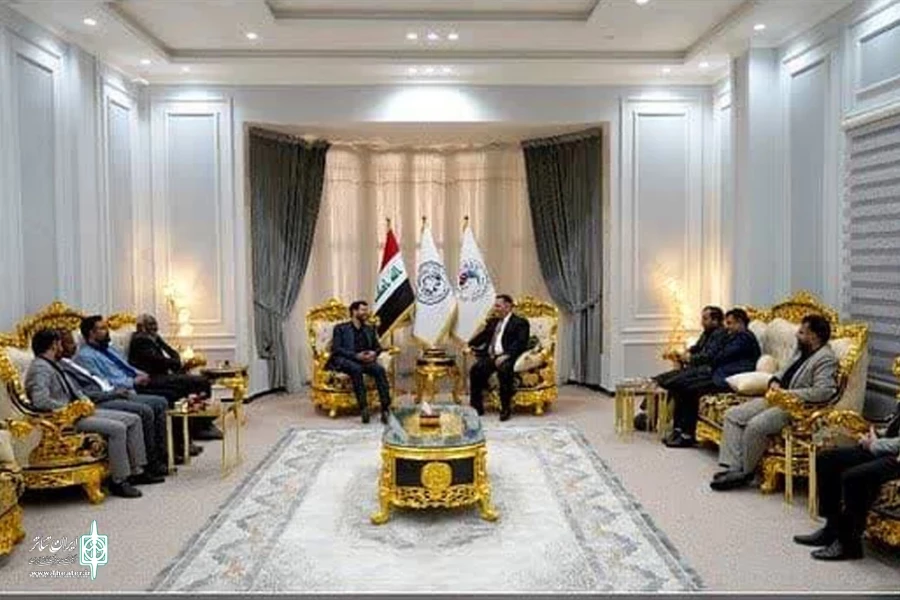 نشست مدیر کل فرهنگ و ارشاد اسلامی خوزستان با رئیس دانشگاه الکنوز در بصره عراق 2