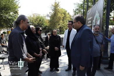 مراسم تشییع و وداع با پیکر زنده‌یاد پری صابری