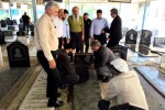 ادای احترام به شهدا و هنرمندان رخ در نقاب خاک کشیده در گلزار شهدای اهواز 6