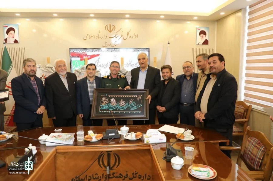 رونمایی پوستر جشنواره تئاتر استانی بسیج اردبیل/ عکاس: ولی الله ارجمند