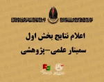 اعلام نتایج بخش اول سمینار علمی پژوهشی جشنواره تئاتر مقاومت 2