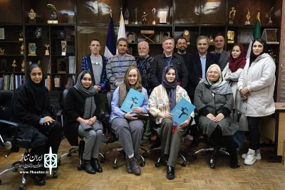 دیدار اتابک نادری با هنرمندان روسیه و فرانسه