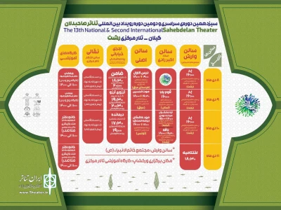 جدول برنامه‌های بخش بین‌الملل رویداد تئاتر صاحبدلان منتشر شد