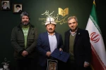 دیدار اتابک نادری و خیرالله تقیانی پور با هنرمندان قرقیزستانی شرکت کننده در جشنواره تئاتر فجر