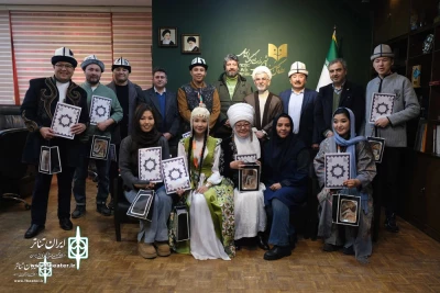 Atabak Naderi  meets with the Kyrgyz theater troupe