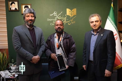 دیدار و گفت گوی اتابک نادری و خیرالله تقیانی پور با هنرمندان خارجی