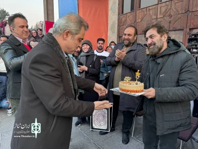 جشن تولد ابوالفضل همراه از داوران بخش خیابانی تئاتر فجر