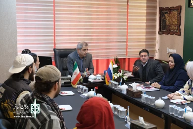 دیدار اتابک نادری با گروه نمایش کشور روسیه