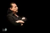 Massoud Delkhah on stage acting