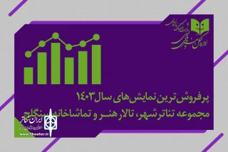 در مجموعه تئاترشهر، تالار هنر و تماشاخانه سنگلج؛

پرفروش‌ترین نمایش‌های سال معرفی شدند